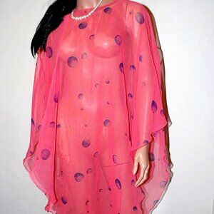Vintage Polka  Dot Beach Coverup